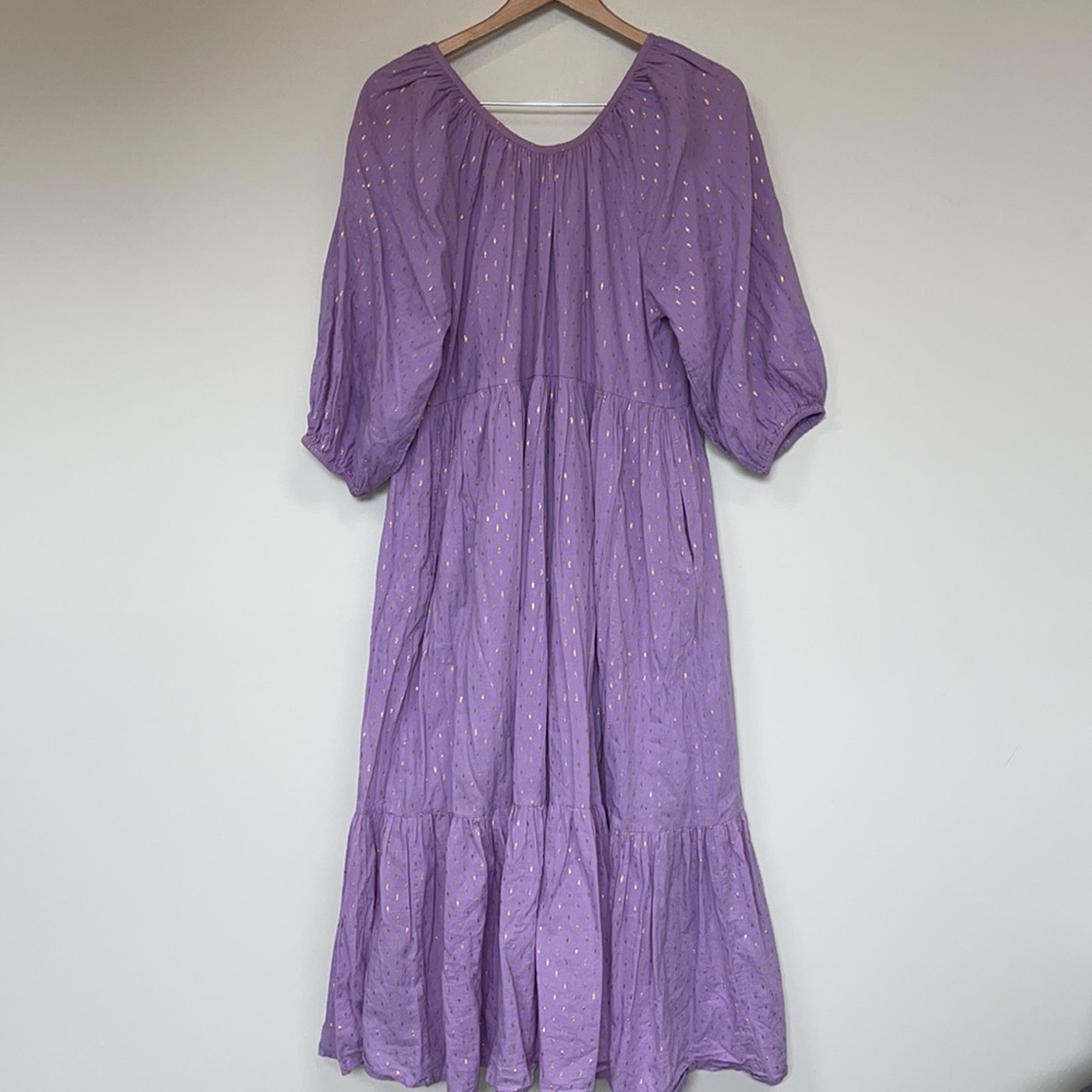 Emerson Fry Purple Midi Dress